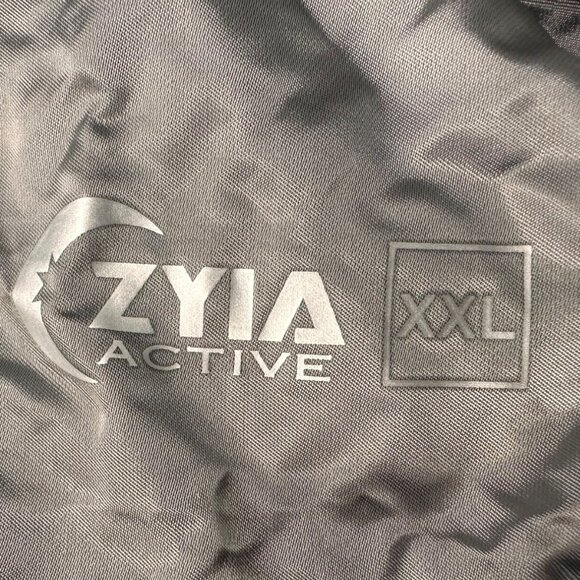 ZYIA Windbreaker Jacket Womens XXL Gray Silver Hoodie Lightweight Workout Pocket - Picture 7 of 16